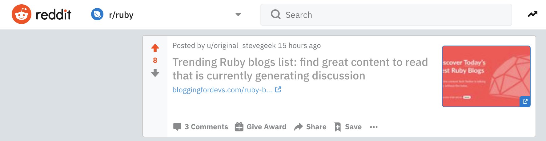 Organic Reddit share
